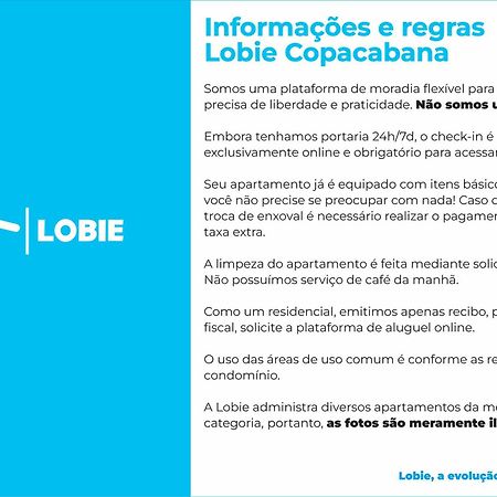 리오데자네이루 Lobie Copacabana 아파트 외부 사진