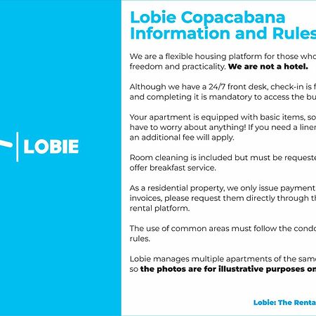 리오데자네이루 Lobie Copacabana 아파트 외부 사진