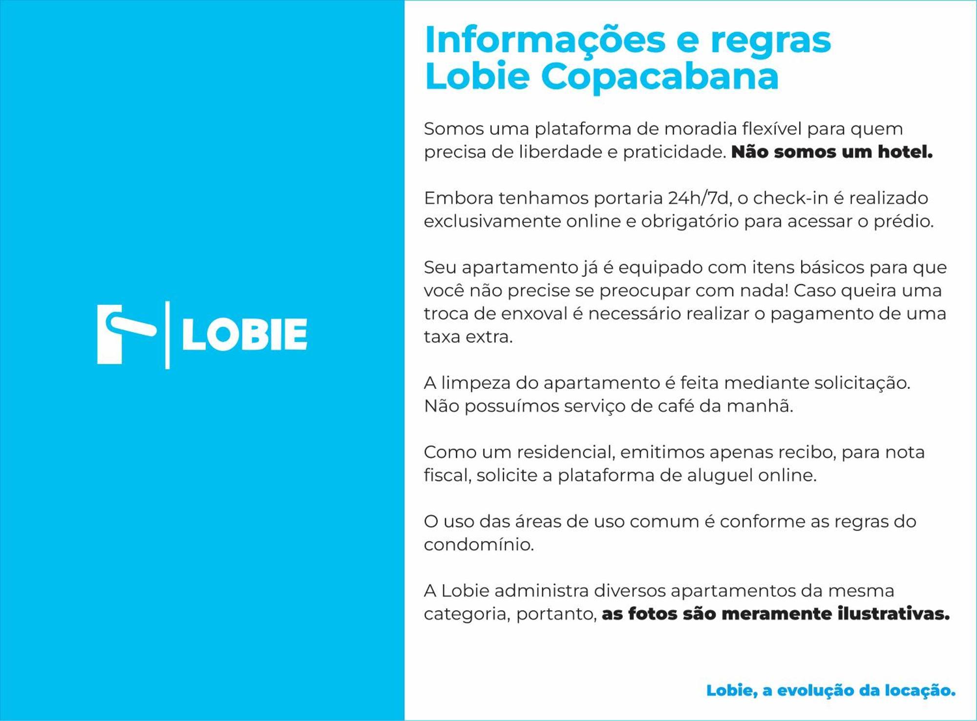 리오데자네이루 Lobie Copacabana 아파트 외부 사진
