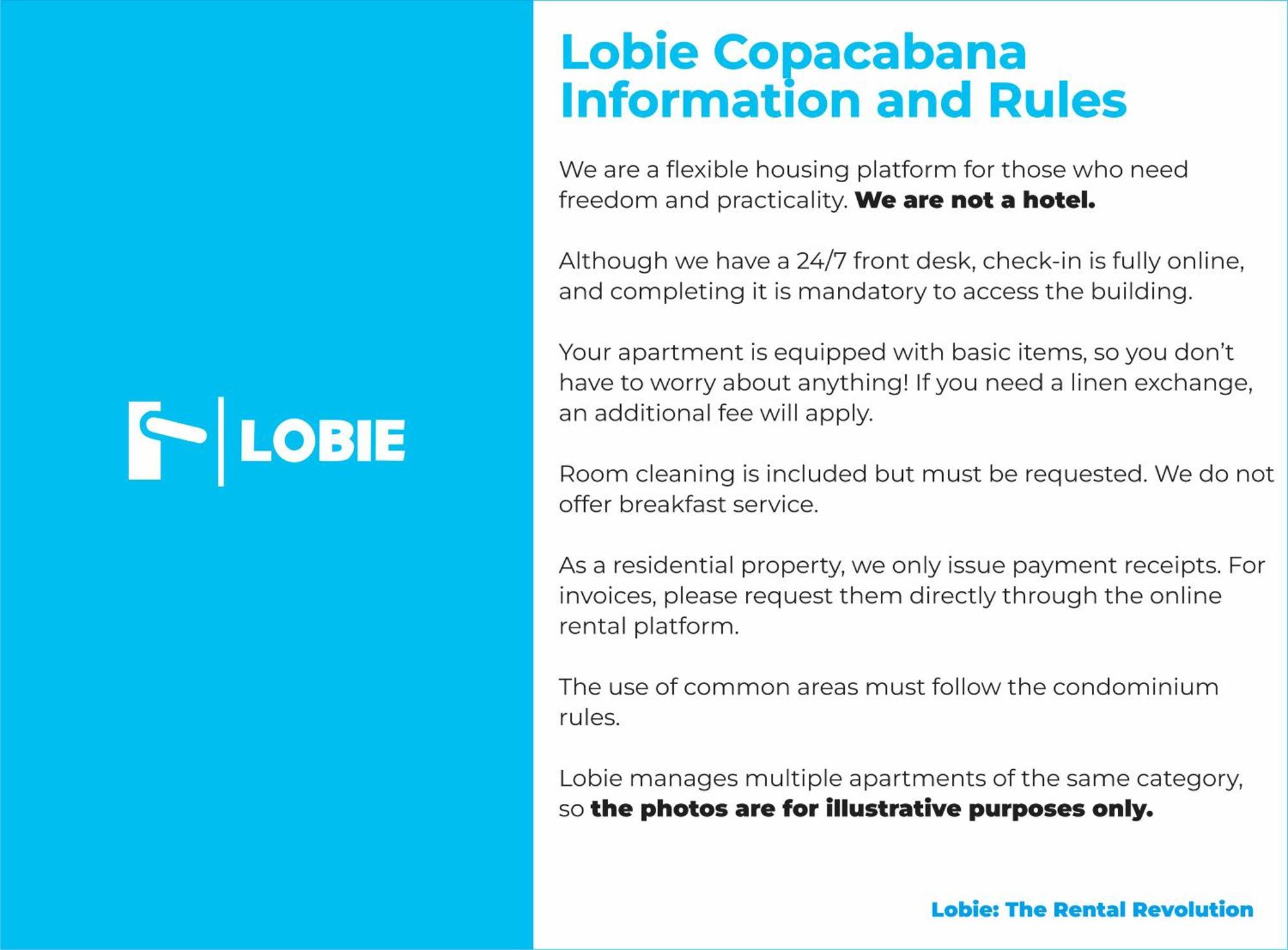 리오데자네이루 Lobie Copacabana 아파트 외부 사진